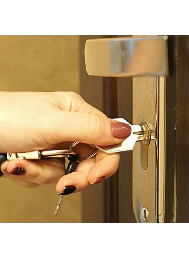 ASAS Door Lock Cylinder With 3-Pieces Keys 60mm Golden - Image 5