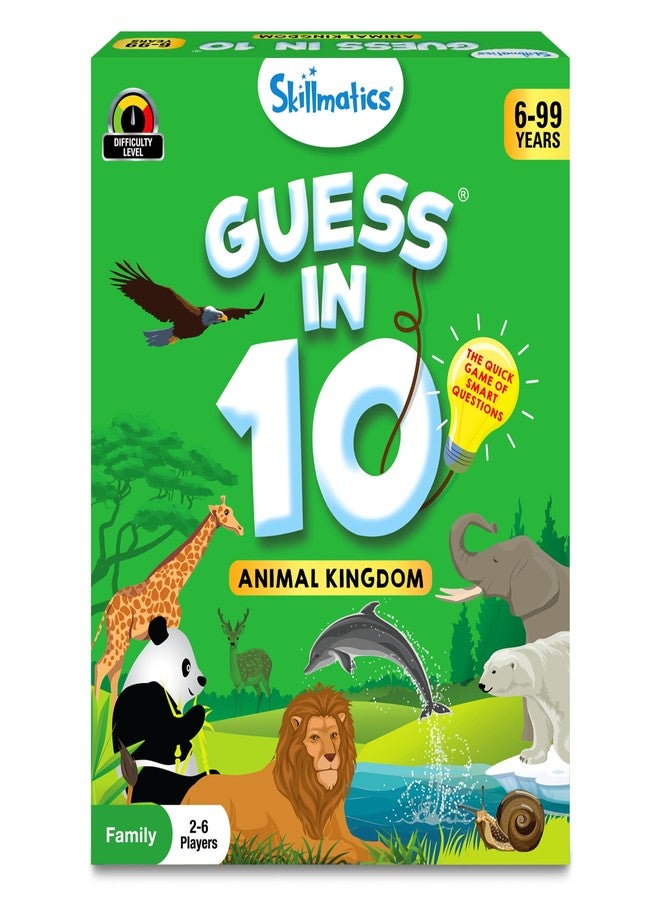 Skillmatics Card Game - Guess in 10 Animal Kingdom, Gifts for 6 Year Olds and Up, Quick Game of Smart Questions, Fun Family Game - Image 1
