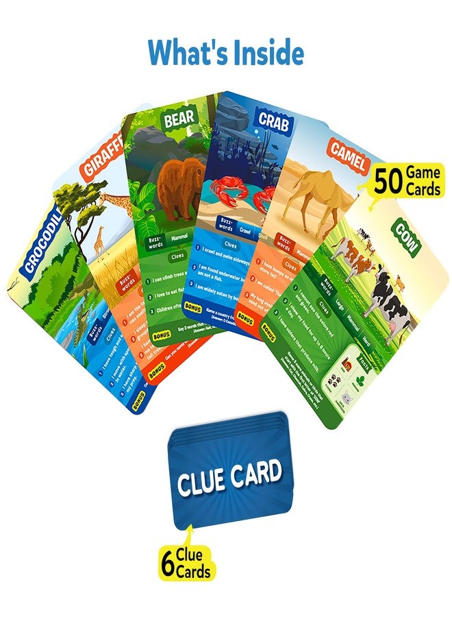 Skillmatics Card Game - Guess in 10 Animal Kingdom, Gifts for 6 Year Olds and Up, Quick Game of Smart Questions, Fun Family Game - Image 2