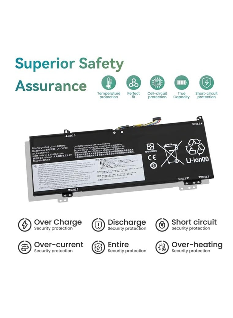 Terabyte Replacement L17C4PB0 L17M4PB0 Laptop Battery for Flex 6-14ARR 6-14IKB IdeaPad 530S-14IKB 530S-14ARR 530S-15IKB Yoga 530-14ARR 530-14IKB XiaoXin Air 14IKBR 14IKBR 14IKB 4IWL 1 4ARR 15IKBR 15ARR - Image 3