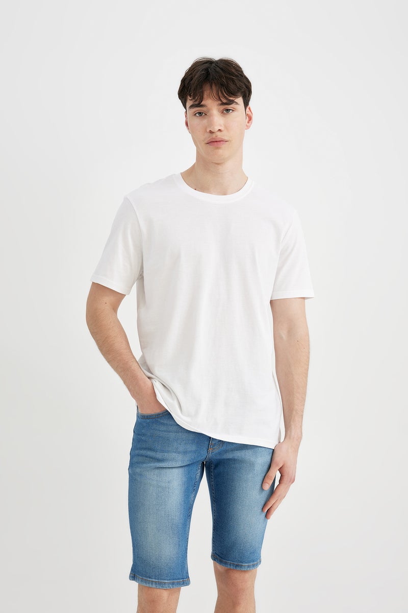 DeFacto Man Skinny Fit Jean Bermuda Shorts - Image 4