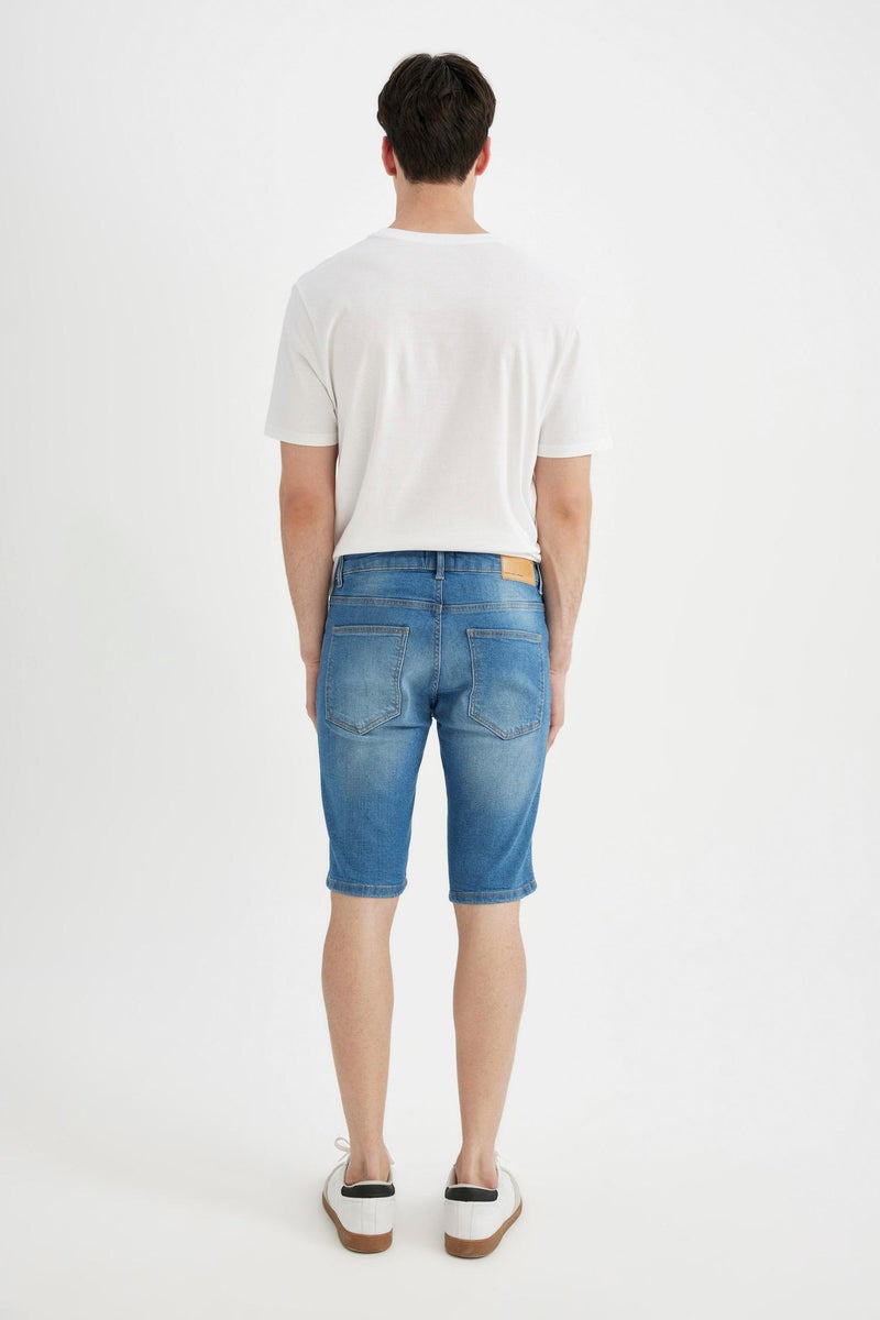 DeFacto Man Skinny Fit Jean Bermuda Shorts - Image 5