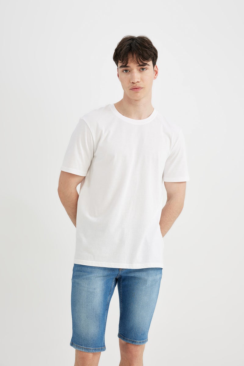 DeFacto Man Skinny Fit Jean Bermuda Shorts - Image 3