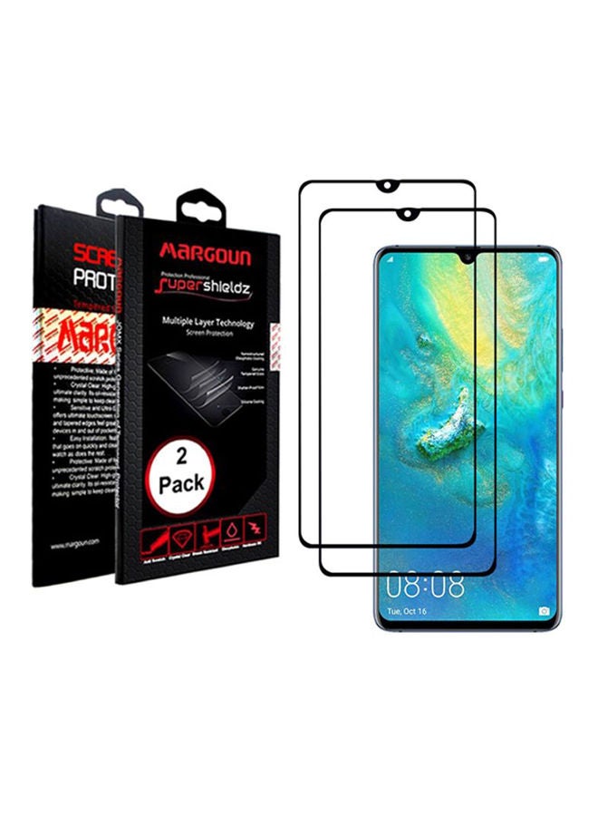 NIBEMINENT Margoun 5D 2-Pack Screen Protector For Huawei Mate 20 X Black/Clear - Image 2