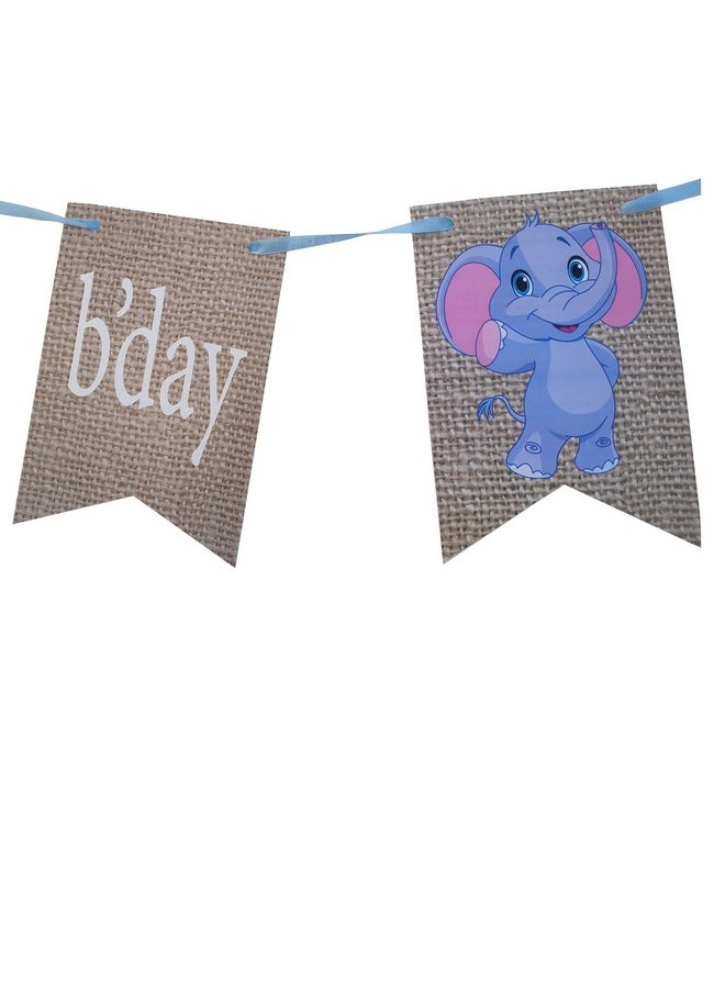 Funcart Funcart Jungle Animal Theme It's My Half Birthday Banner for Half Birthday Decoration/Half Birthday Decoration/6 Month/Half Way to One  - Image 4