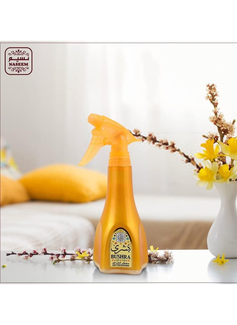 Naseem - Bushra Air Freshener 300 ml with composition of Fresh Lime Cedar | Room Spray | Odor Eliminator | Car Air Fresheners | Alcohol Free | Small Spaces Air Freshener | Luxury Home Fragrance 10.14 Fl Oz - Image 1