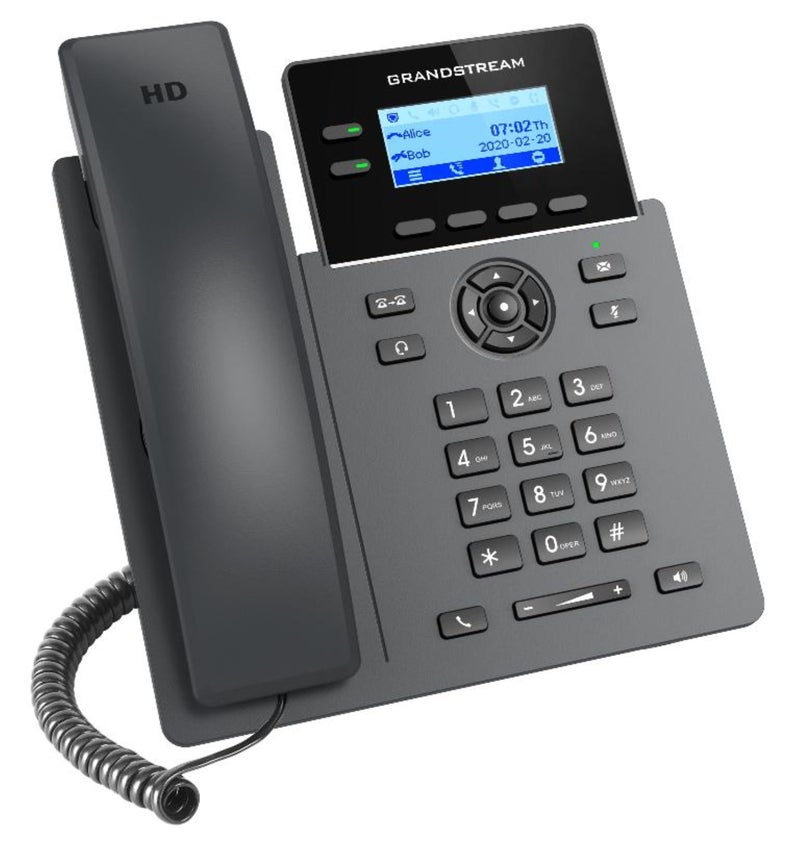 Grandstream GRP2602P IP Phone | 2 Lines, 4 SIP Accounts | 2.4-Inch LCD Display | Dual-Port 10/100 Ethernet with Integrated PoE | Power Adapter Not Included - Image 2