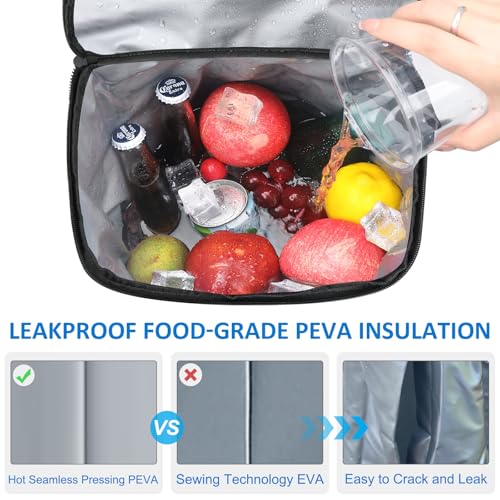 Tenot Backpack Cooler 40 Cans Cooler Backpack Insulated Waterproof Soft Travel Cooler Bag for Women Men Ice Chest Backpack Golf Camping Hiking Picnic Beach Cooler Lunch Backpack Black - Image 3