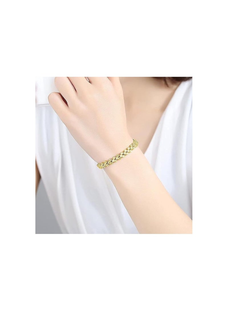 NNEWVANTE Bracelets for Women, Cubic Zirconia Tennis Bracelet, Classic Bling Bangles for Teens Girls and Female Hand Jewelry Accessories-6.5 Inch  - Image 5