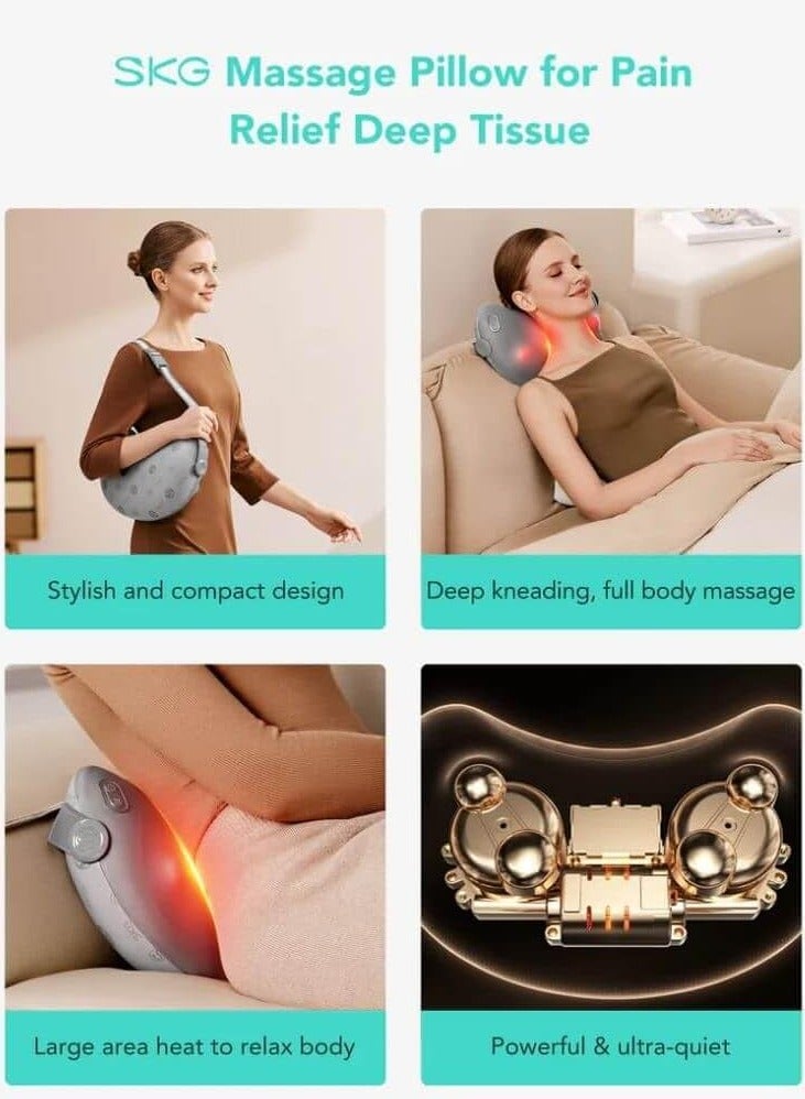 SKG T1-2 Pro Shiatsu Back and Neck Massager with Heat - Image 5