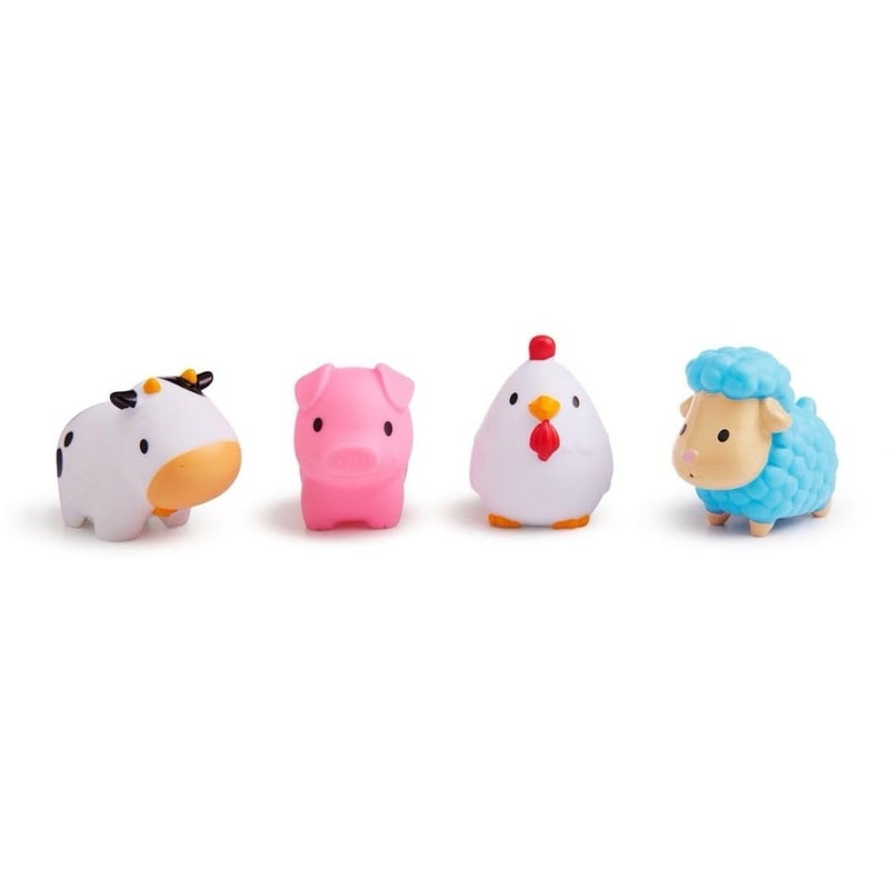 MunchkinÂ® Farmâ„¢ Animal Squirts Baby Bath Toy, 4 Pack - Image 1