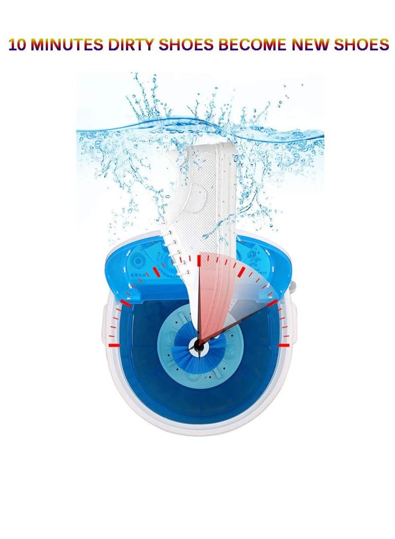 Phone Planet Shoe Washing Machine Small Household, Portable Lazy Washing Machine, 360° Cleaning, 10 Minutes Fast Cleaning, Safe Material Does Not Hurt Shoes Blue/White  - Image 3
