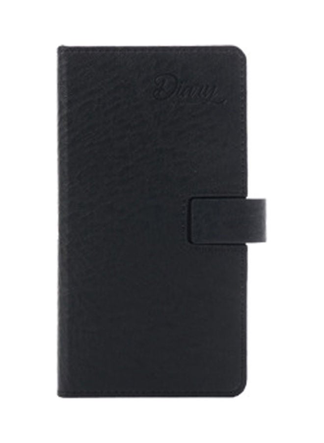 NIBEMINENT 48K Self-Filling Plan Daily/Monthly Notebook- 128 Sheets Black