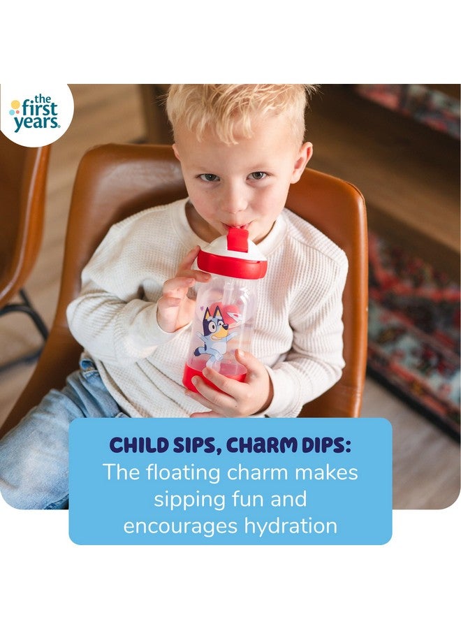 The First Years Bluey Sip & See Valentines Day Cup - Spill Proof Toddler Water Bottle with Floating Charm - Bluey Kids Cups with DropGuard - Toddler and Kids Valentines Day Gifts - 12 Ounces - Image 4