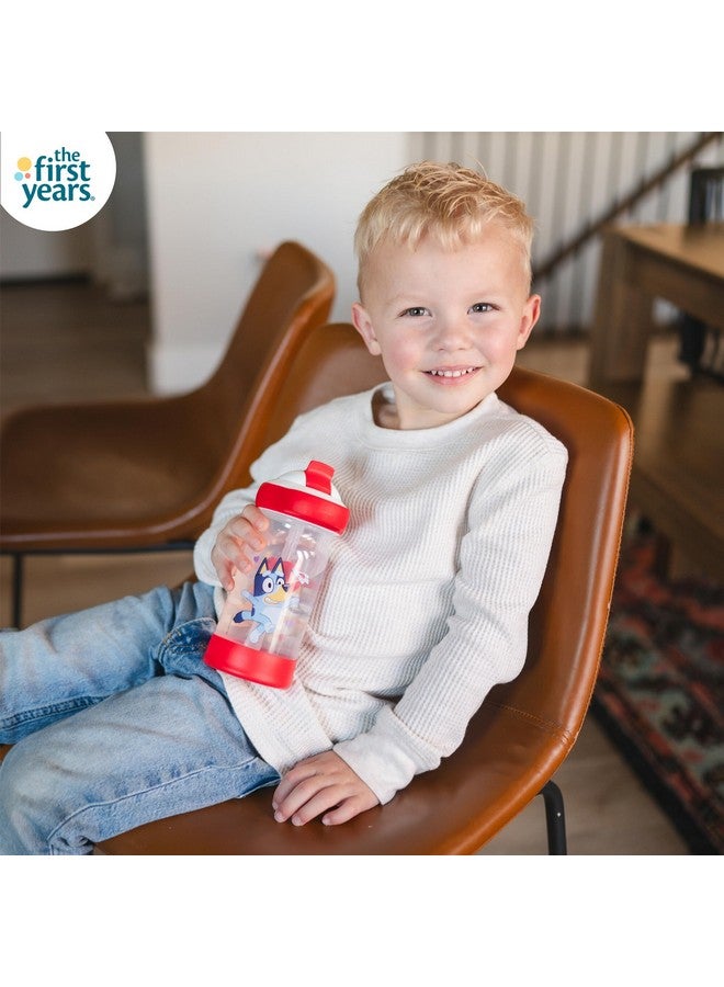 The First Years Bluey Sip & See Valentines Day Cup - Spill Proof Toddler Water Bottle with Floating Charm - Bluey Kids Cups with DropGuard - Toddler and Kids Valentines Day Gifts - 12 Ounces - Image 2
