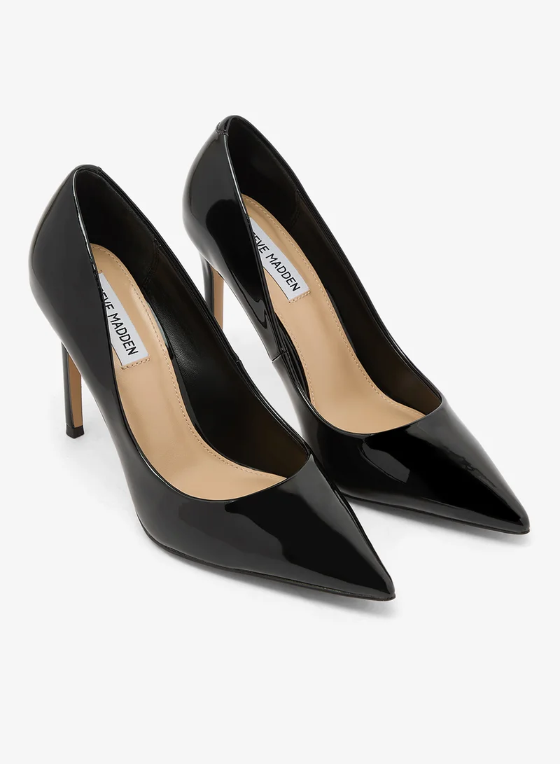 Steve Madden BLACK THRIVE-R Embellished Pointed Toe Pumps for Women | Best Price UAE