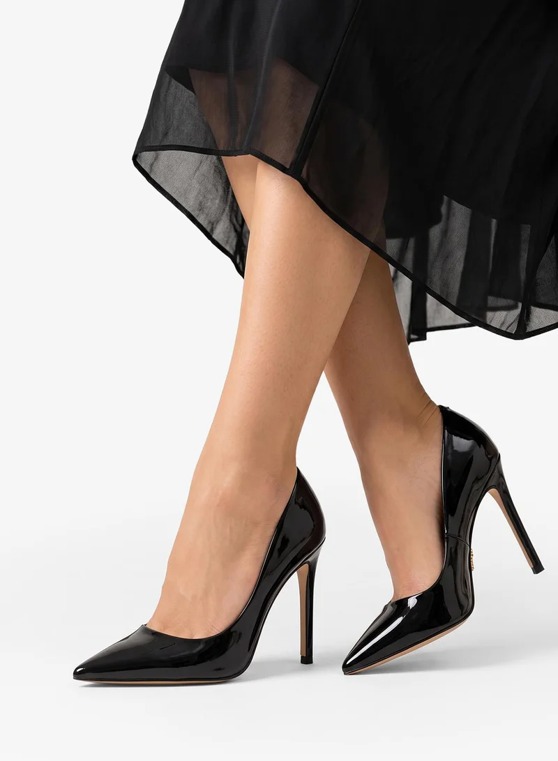 Steve Madden BLACK THRIVE-R Embellished Pointed Toe Pumps for Women | Best Price UAE