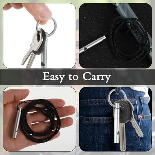 ValueBargain 2Pcs Emergency Whistle, 120DB Hiking Whistle Safety Whistles with Lanyard for Hiking, Camping, and Emergencies - Image 4