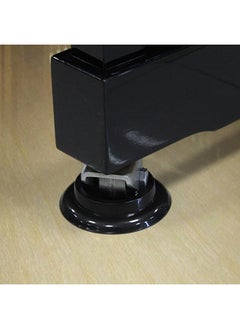 Thoraya 4pcs Round ABS Piano Foot Pads Set Caster Cups Accessories for Upright Piano  - Image 5