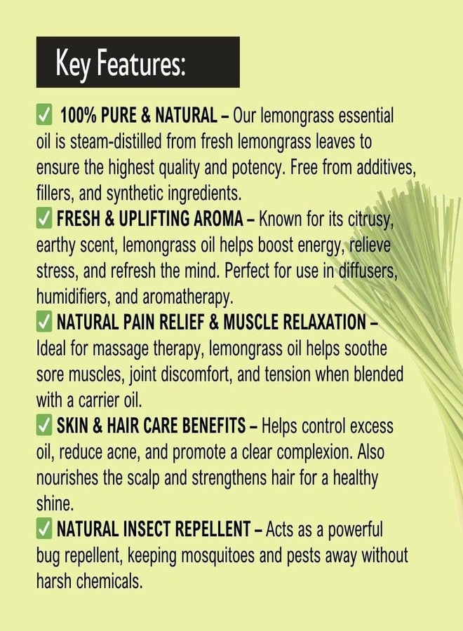Khadi Pure Lemongrass and Nutmeg Essential Oil Combo Pack of 2 - 30 ml Total | Refreshing and Warming Blend | Helps Uplift Mood and Soothe Skin | For Skin, Hair, and Wellness Use - Image 2