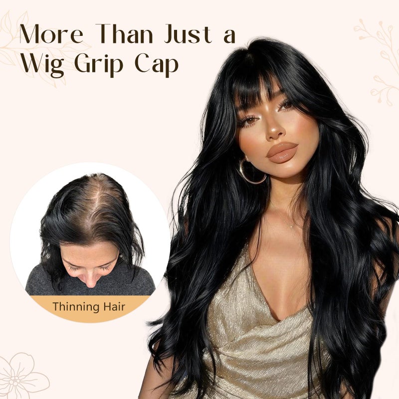 Dansama Wig Grip Cap for Women, 2 Pack Glueless Lace Wig Cap with Adjustable Non-Slip Band, Secure & Breathable for Lace Front Wigs (Brown) - Image 4