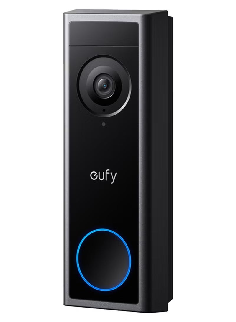 إيوفي كاميرا باب فيديو أمان لاسلكية من eufy C30، مكالمة فيديو مباشرة، 2K FHD، تعمل بالبطارية، عرض واسع 16:9، تركيب سهل، اكتشاف الإنسان والحركة، متوافقة مع HomeBase S380، بدون رسوم شهرية - Image 1