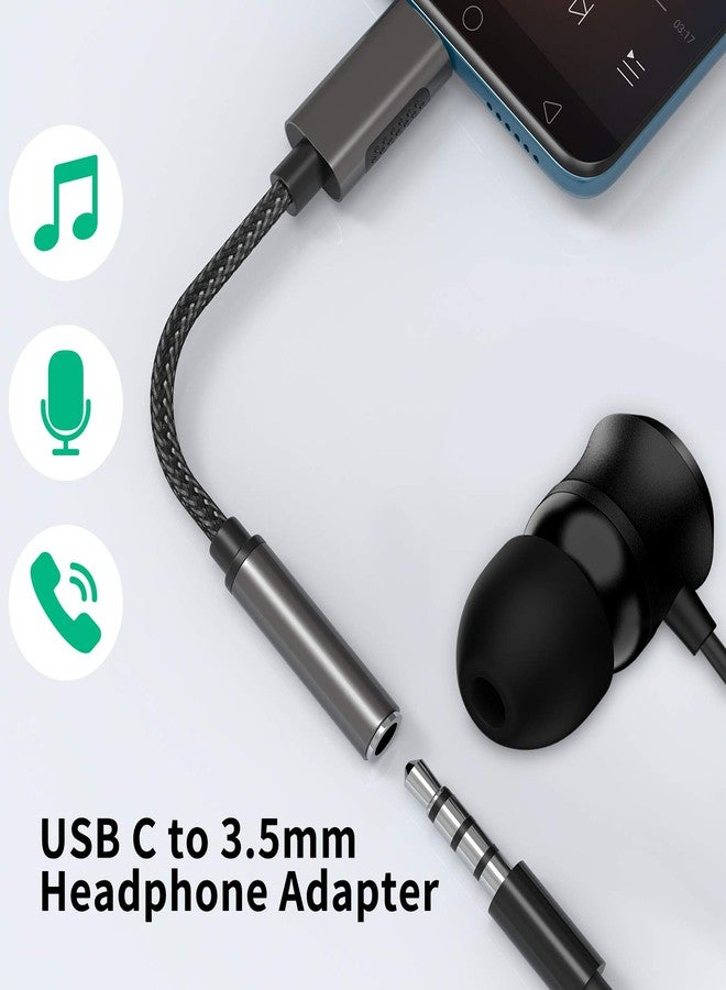 COOYA USB C to 3.5mm Audio Jack for Samsung S20 FE S21 S22 5G OnePlus 8T Headphone Adapter USB C to Aux Dongle Stereo Earphone Connector for iPad Air 4 iPad Pro Google Pixel 5 6 Galaxy Note 20 Z Flip3 - Image 2