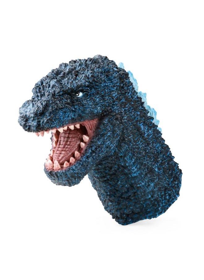 Generic - Custom Hand Puppet Head Toy Children Interactive Simulation Dinosaur Animal Gloves Sound Vinyl Toy Model Cross Border-Color:Horn Dragon-[Bag + Elevator]] - Image 1