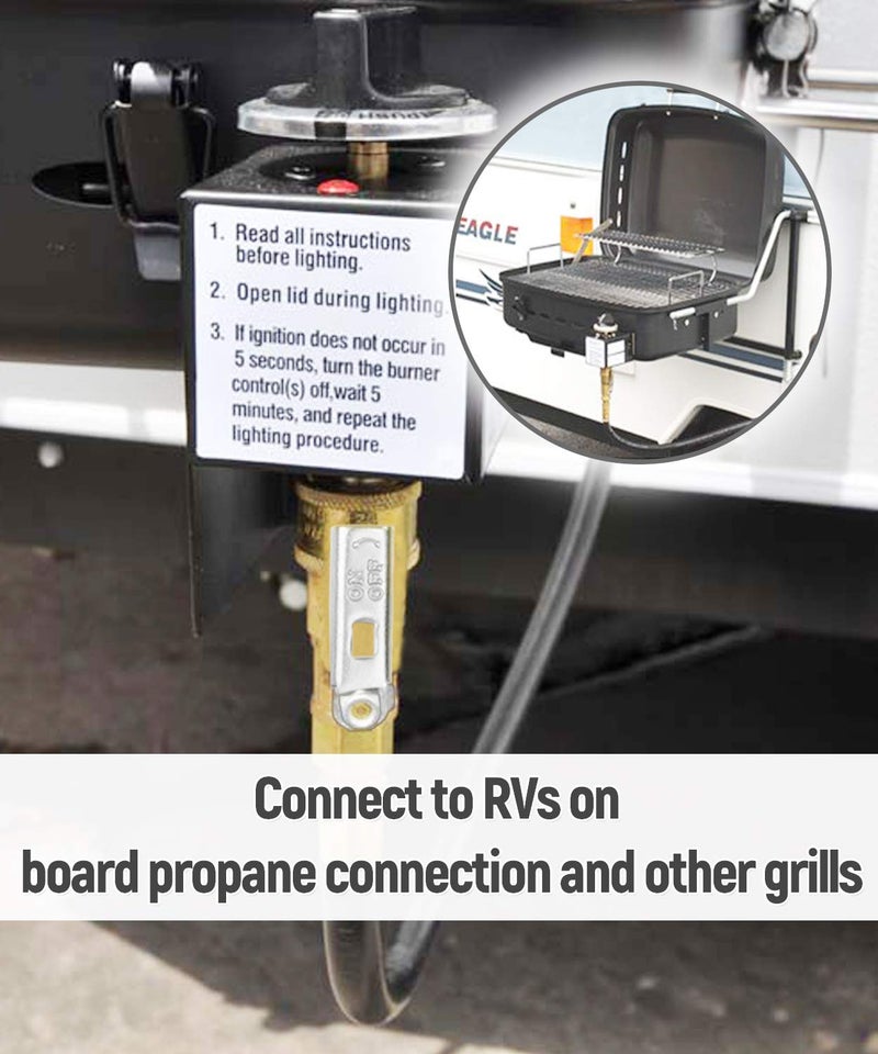 GASPRO 1/4" Propane Quick Connect Fittings Kit，LP Gas Connections for Easy RV and Camping Propane Systems Integration, 3-Packs - Image 3