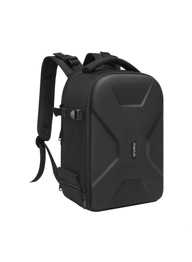 Mosiso Camera Backpack, DSLR/SLR/Mirrorless Insert Protection Photography Camera Bag Full Open Waterproof Hardshell Case with Tripod Holder&Laptop Compartment Compatible with Canon/Nikon/Sony, Black - Image 1