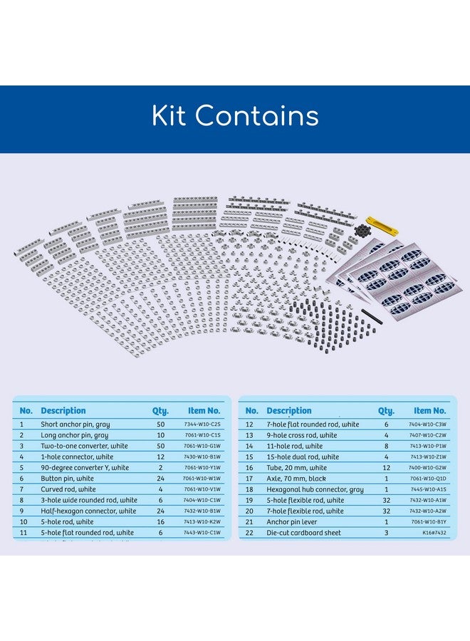 Thames & Kosmos مجموعة تجارب علمية وهندسة معمارية من ثيمز وكوسموس | مجموعة لبناء النماذج | بناء 26 نموذجًا من الهياكل والعناصر الهيكلية | فائز بجائزة اختيار الآباء الذهبية 14.6 بوصة - Image 3