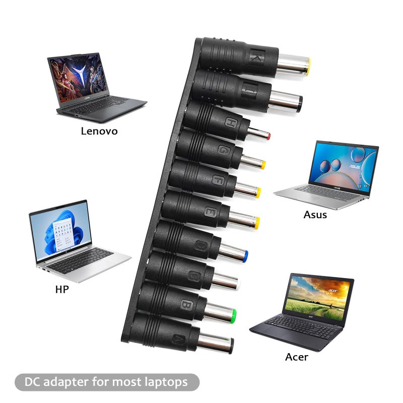 Quacc 10pcs DC Connector Jack Power Socket Universal DC Barrel Jack Adapter Compatible for Lenovo, Dell, HP, Asus, Acer, Toshiba, Sony Laptop Charger Power Supply Plug (5.5 x 2.1mm) - Image 4