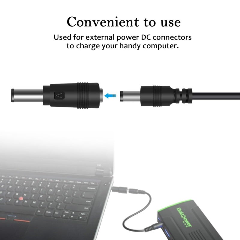 Quacc 10pcs DC Connector Jack Power Socket Universal DC Barrel Jack Adapter Compatible for Lenovo, Dell, HP, Asus, Acer, Toshiba, Sony Laptop Charger Power Supply Plug (5.5 x 2.1mm) - Image 3
