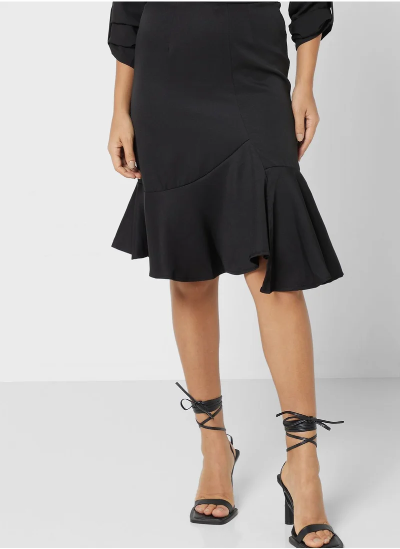 ELLA Ruffle Hem Skirt