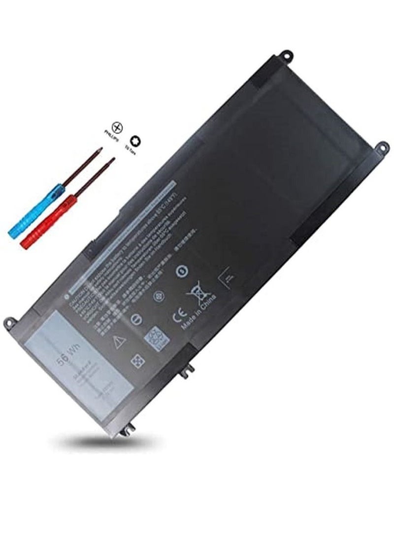 WeightX - 56Wh 33YDH Laptop Battery for Dell Inspiron 17 7000 7778 7779 7786 7773 15 7577,G3 3579 3779 G5 5587 G7 7588,Latitude 13 3380 14 3490 15 3590 3580 PVHT1 P30E 99NF2 7573 2-in-1 81PF3 081PF3 P30E001 - Image 1