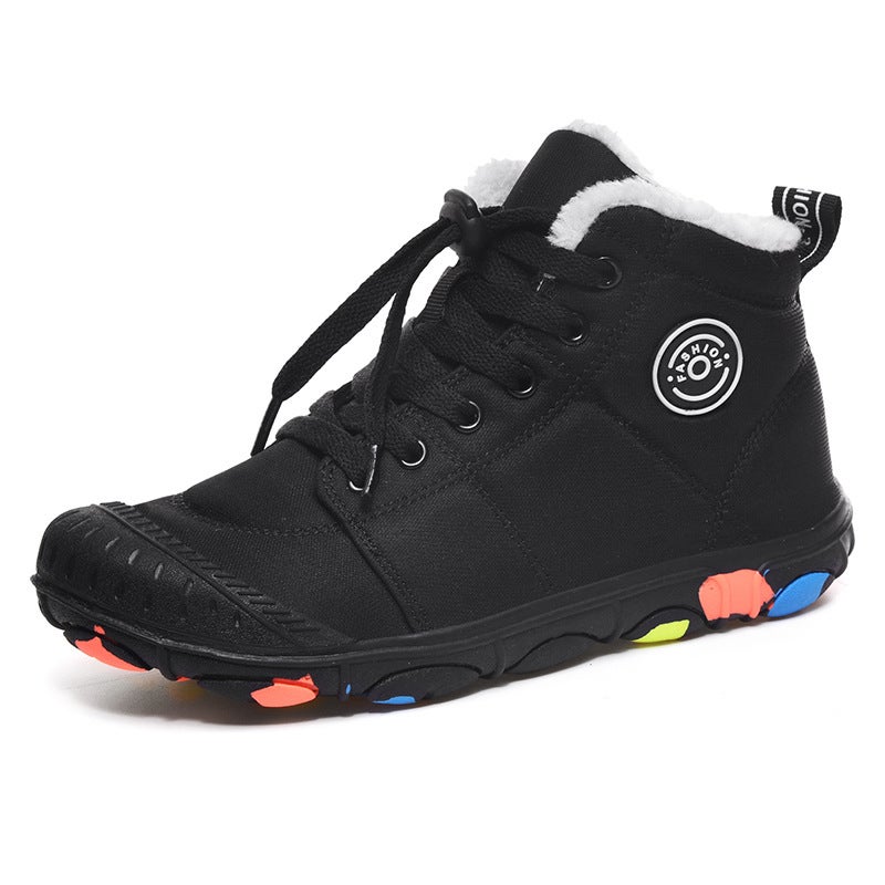 2025 Winter Large Size Export Outdoor Travel Xiyin Independent Station High-Top Kidsren'S Cotton Shoes 30-39 - Image 1