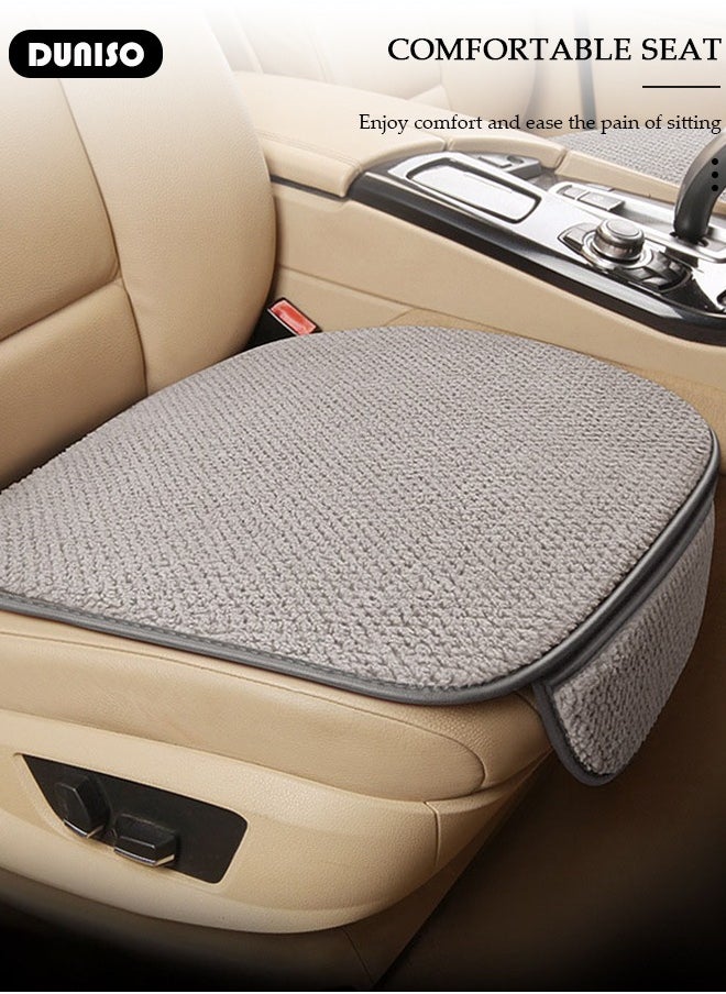 DUNISO - 2pcs Auto Warm plush Universal Four Seasons Front Car Seat Covers Luxury Include Front Car Seat Protector Compatible with 95% Vehicle Fit for Cars Truck SUV or Vans - Image 1