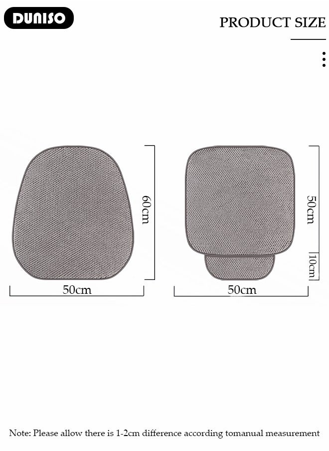 DUNISO - 2pcs Auto Warm plush Universal Four Seasons Front Car Seat Covers Luxury Include Front Car Seat Protector Compatible with 95% Vehicle Fit for Cars Truck SUV or Vans - Image 1
