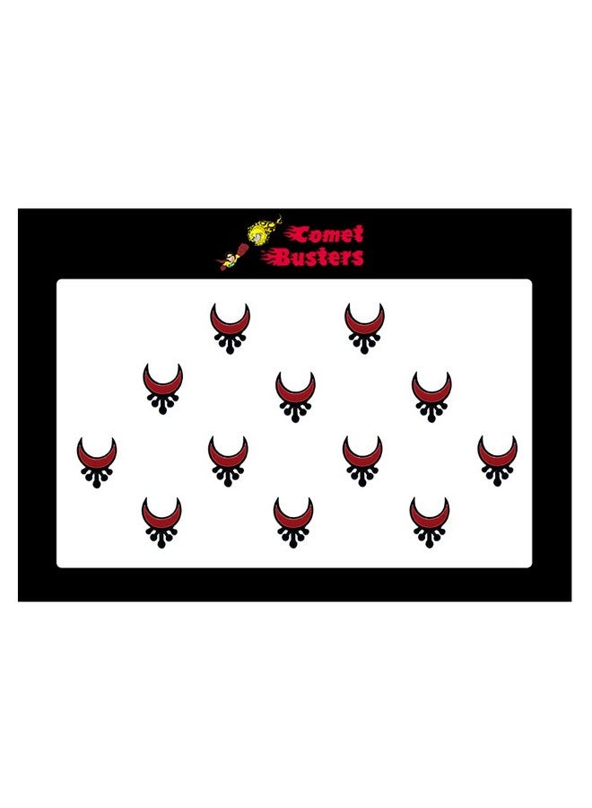 Comet Busters Moon Shaped Maroon Bindi (7Mm) (Bin530) - Image 3