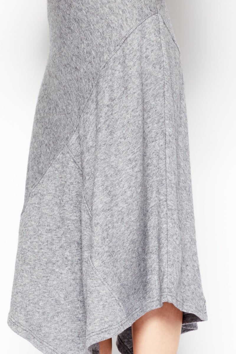 DKNY Pure Women Heather Midi Skirt, Grey - Image 3