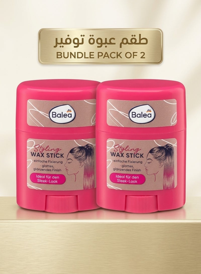 balea styling wax sticks, 25 grams back of 2 - Image 1