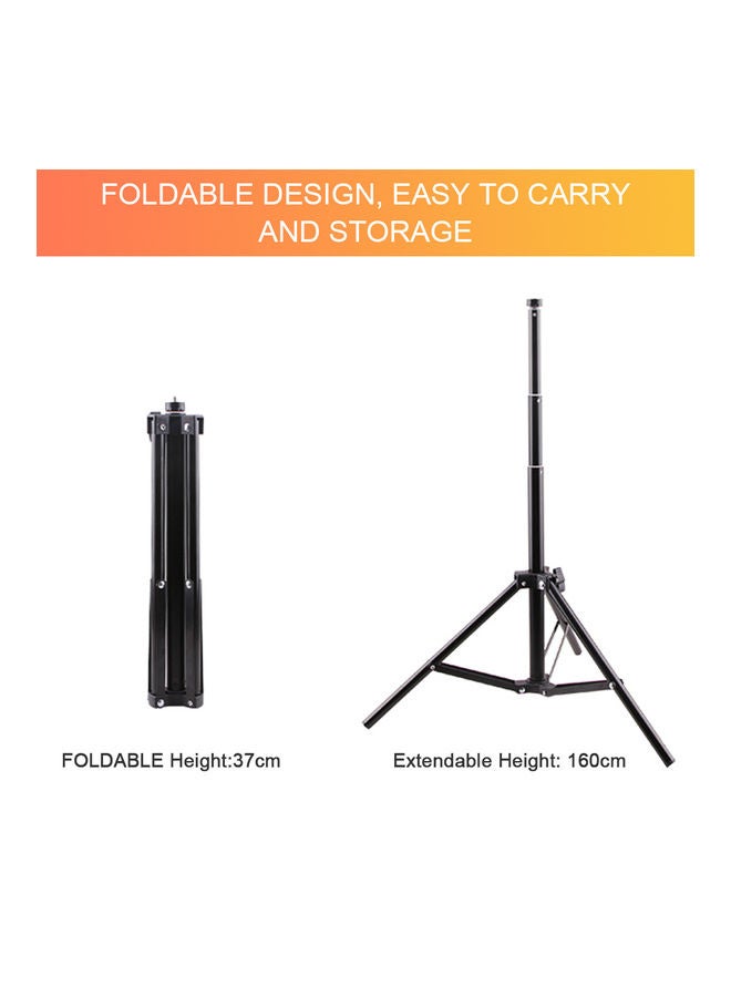 NIBEMINENT RGB Bluetooth Selfie Ring-Light With Mobile Holder MultiColour 40x6.5x34cm - Image 3