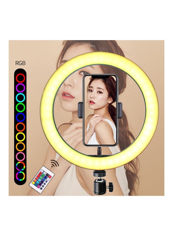 NIBEMINENT RGB Bluetooth Selfie Ring-Light With Mobile Holder MultiColour 40x6.5x34cm - Image 5