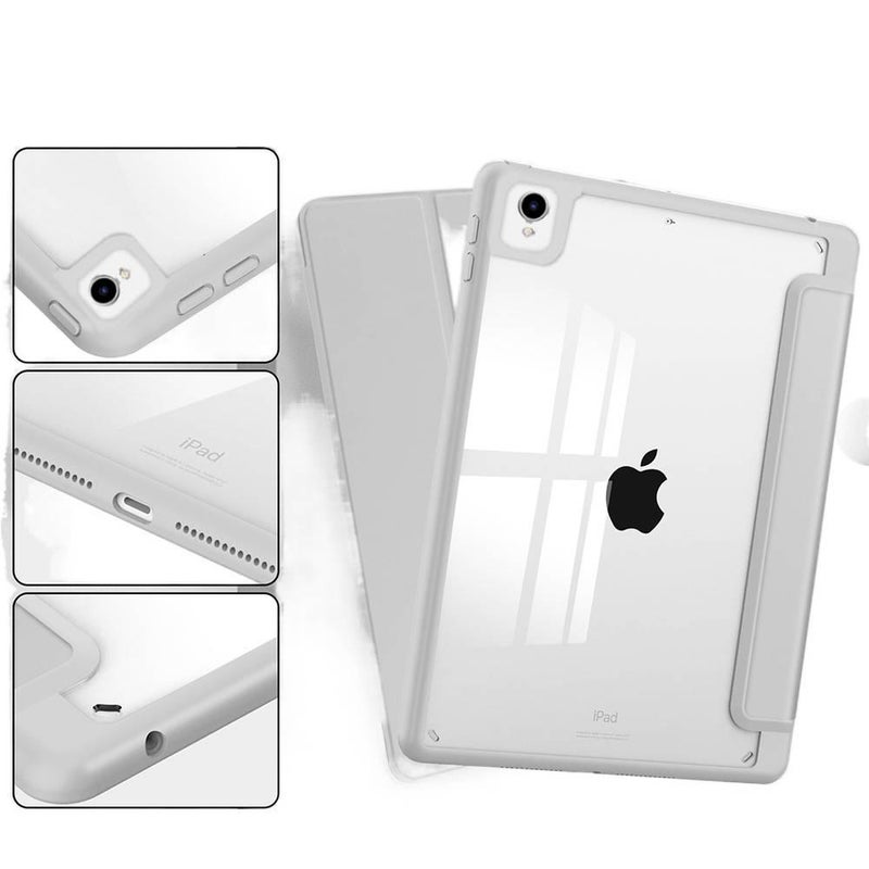 DGG Black Transparent Clear Back iPad Case for iPad 10th Gen / iPad 10.2 with Pencil Holder - Image 5