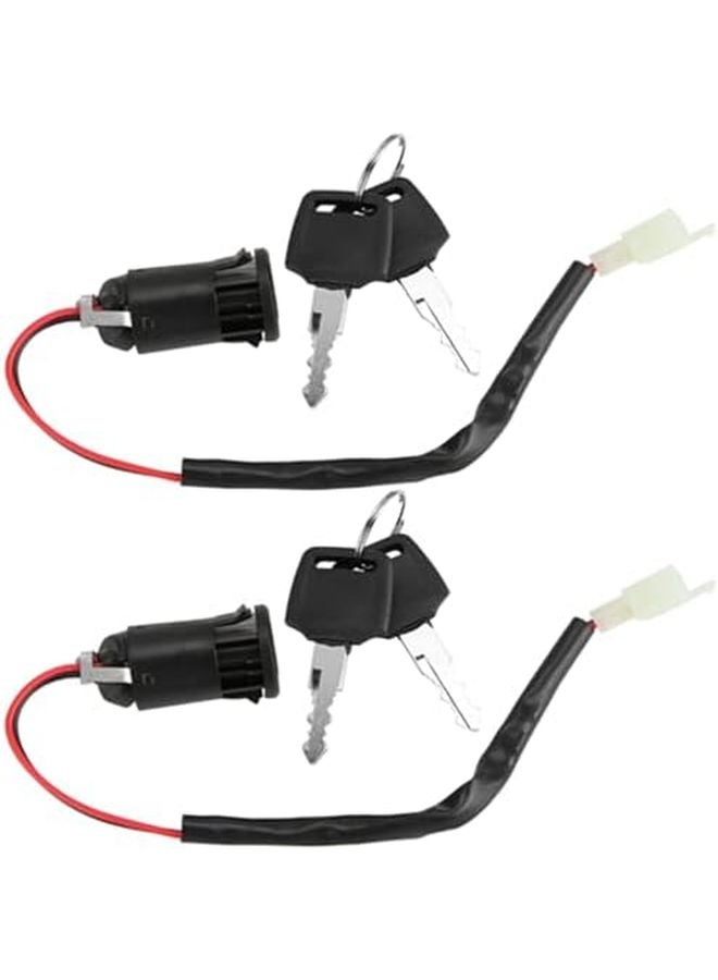 Ignition Switch Lock and Key Set for Tricycle Electric Scooter 2Pcs Replacement Direct Fit - Image 1