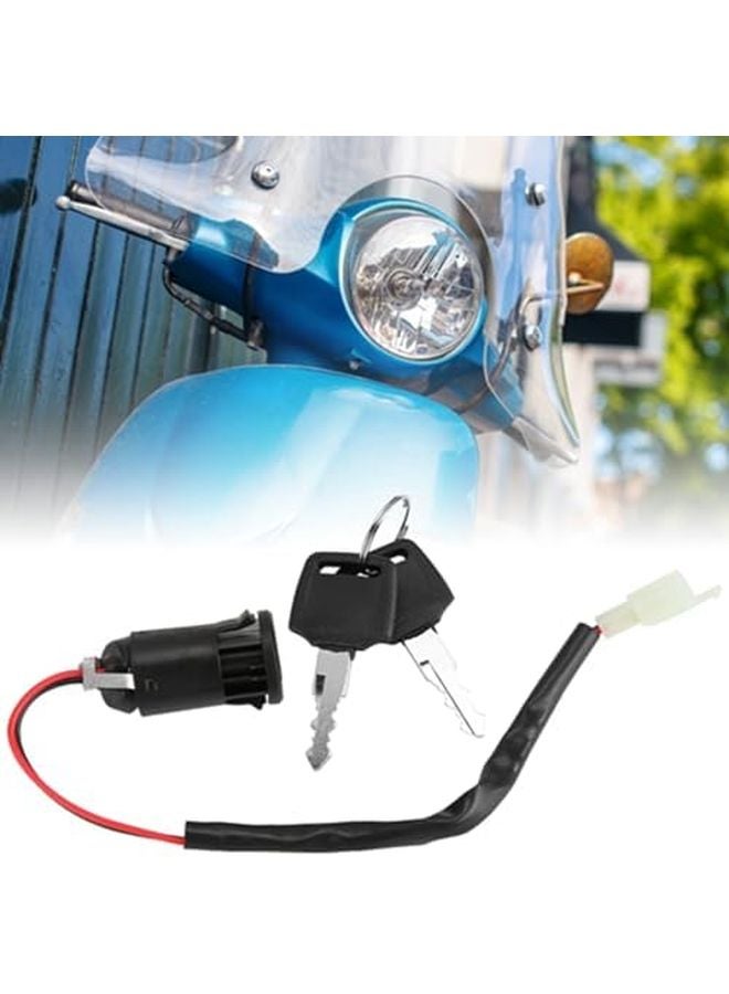 Ignition Switch Lock and Key Set for Tricycle Electric Scooter 2Pcs Replacement Direct Fit - Image 3