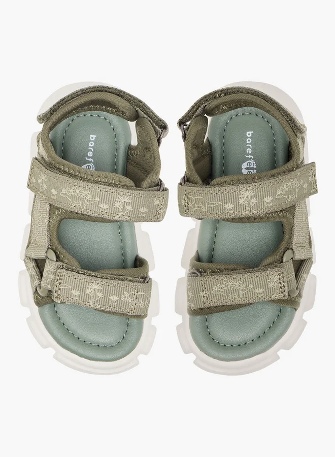 بيرفيت Boys Printed Floaters with Hook and Loop Closure