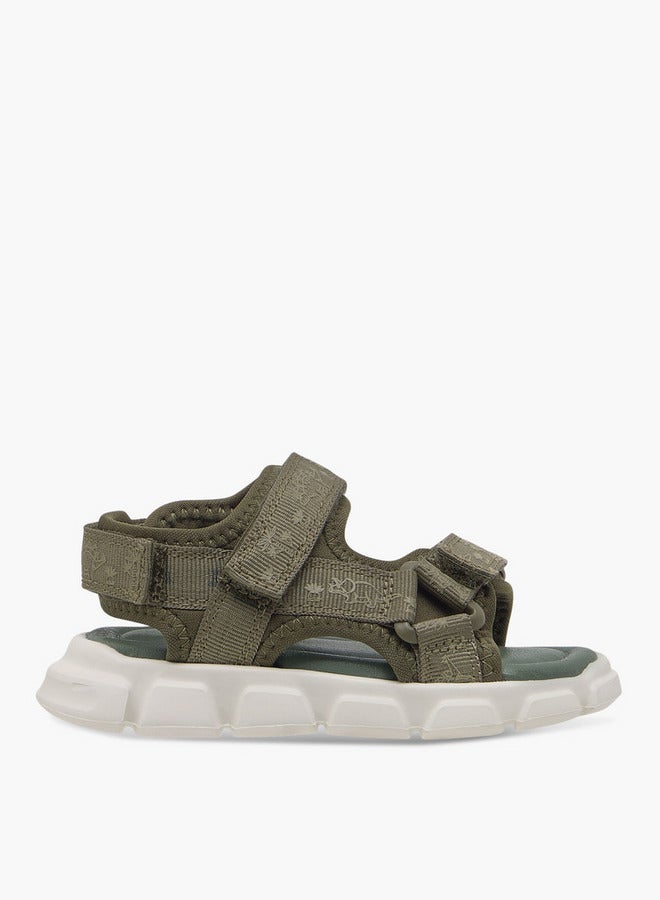 Barefeet Boys Printed Floaters with Hook and Loop Closure  - Image 2