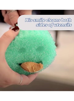 Scrub Daddy Sponge Set Scratch Free Sponges for Dishes and Home, Odor Resistant, Soft in Warm Water, Firm in Cold, Deep Cleaning, Dishwasher Safe, Multi-use, Functional, Ergonomic, 3ct  - Image 5