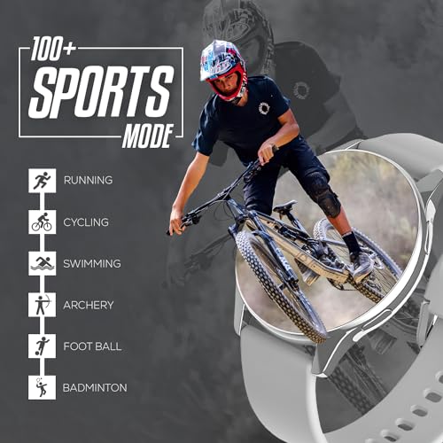 PunnkFunnk Newly Launched Active 2 Max Bluetooth Calling Smartwatch 1.3" Amoled Display 360 * 360 High Resolution 4.2 BT with, 100+ Sports Mode with IP68, Sp02 Tracking, AI Voice Assistant(Grey) - Image 3